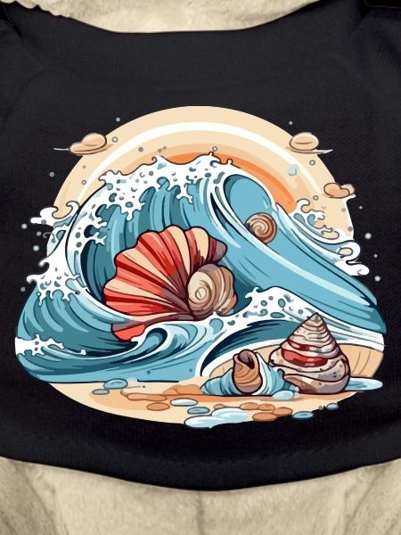 Shells in the waves