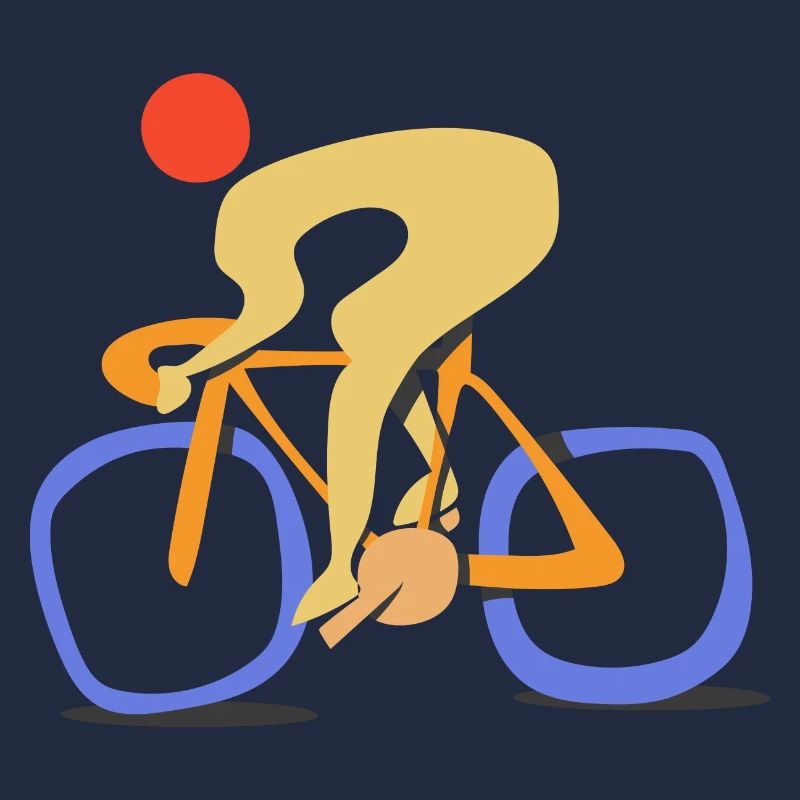 Vélo de route rapide. Style abstrait contemporain Cyclin