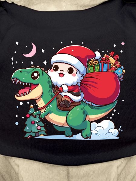 Santa and T rex