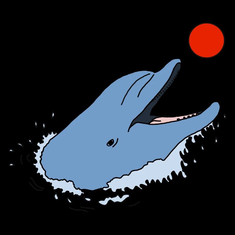 Delfin mit Ball