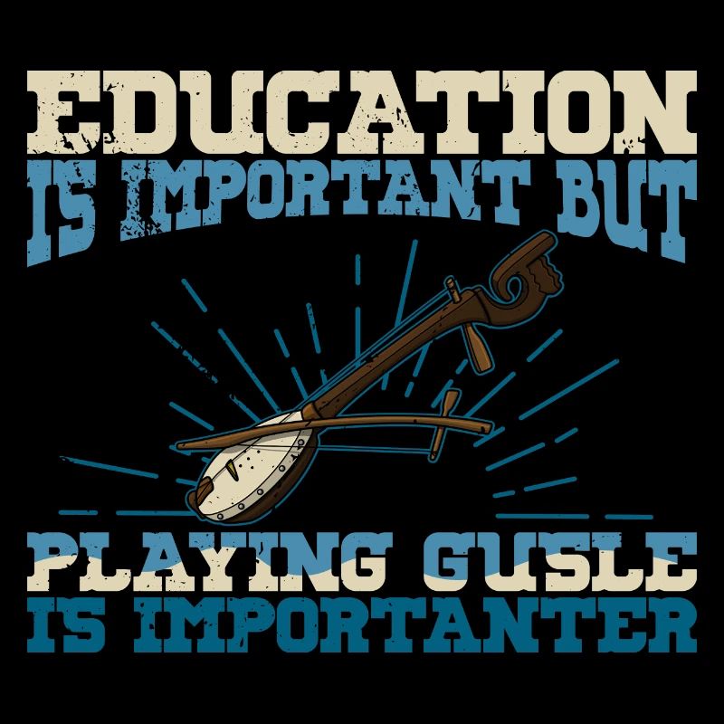 L’éducation est importante Serbie Balkan Gusle