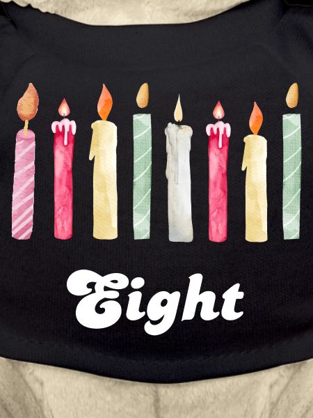 8th Anniversary Candle