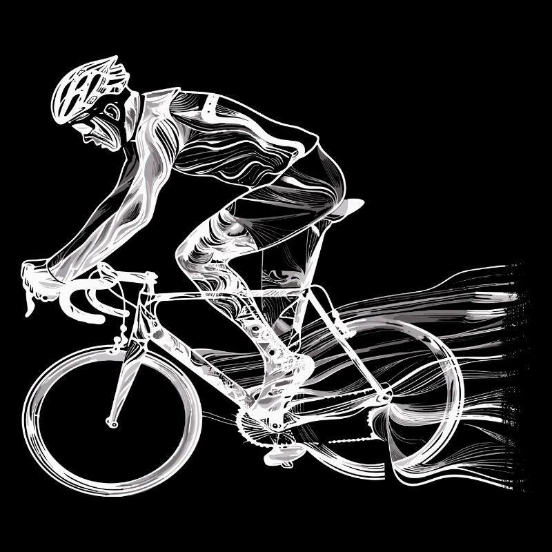 Fahrradfahrer Skizze