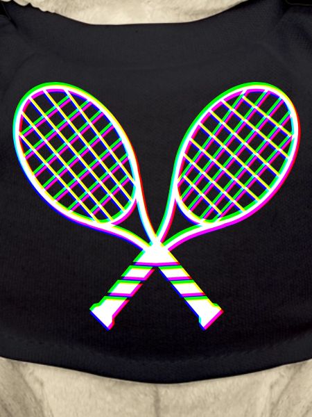 Tennis Glitch effect racket