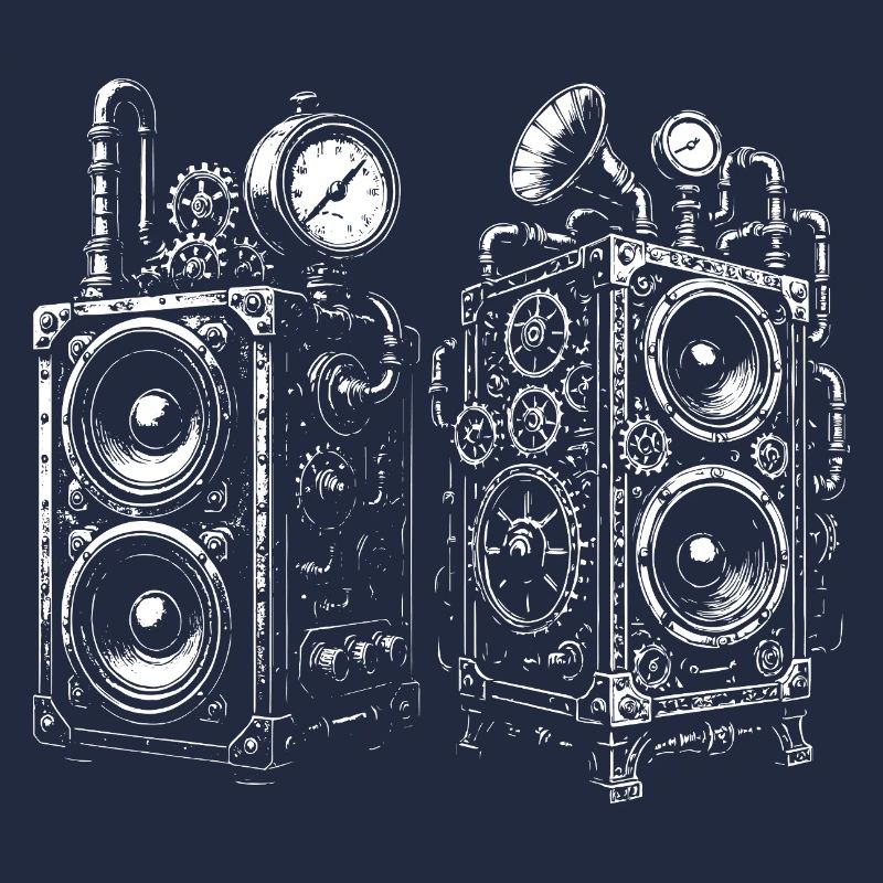 Steampunk Gear Speakers