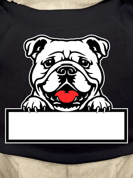 Bulldog Name Badge