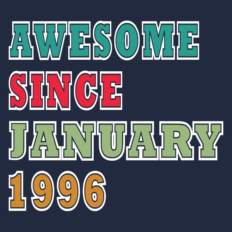 Januar 1996 Vintage-Retro-Geburtstagsgeschenk