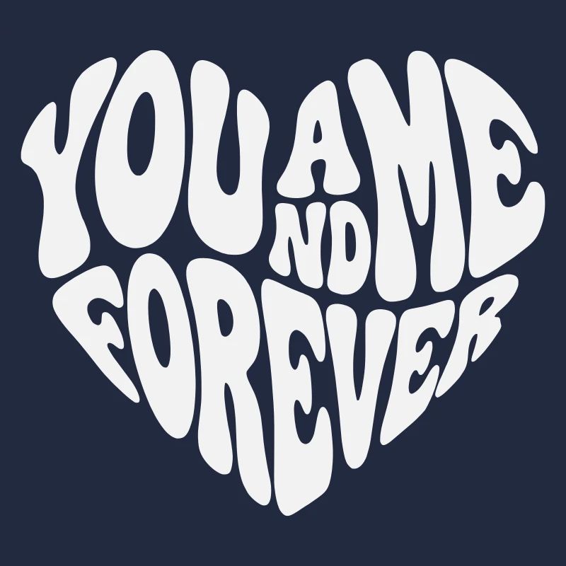 Für immer zusammen – Valentine White Retro Heart