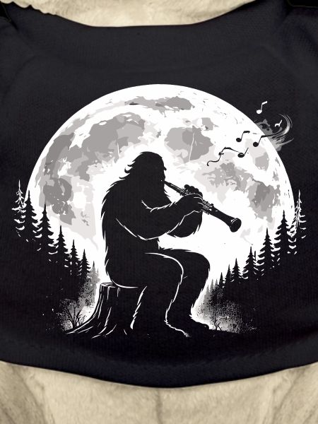 Bigfoot plays clarinet