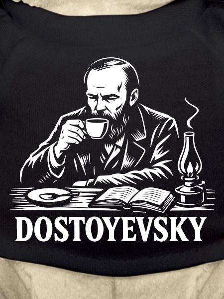 Dostoyevsky drinking Coffee Portrait