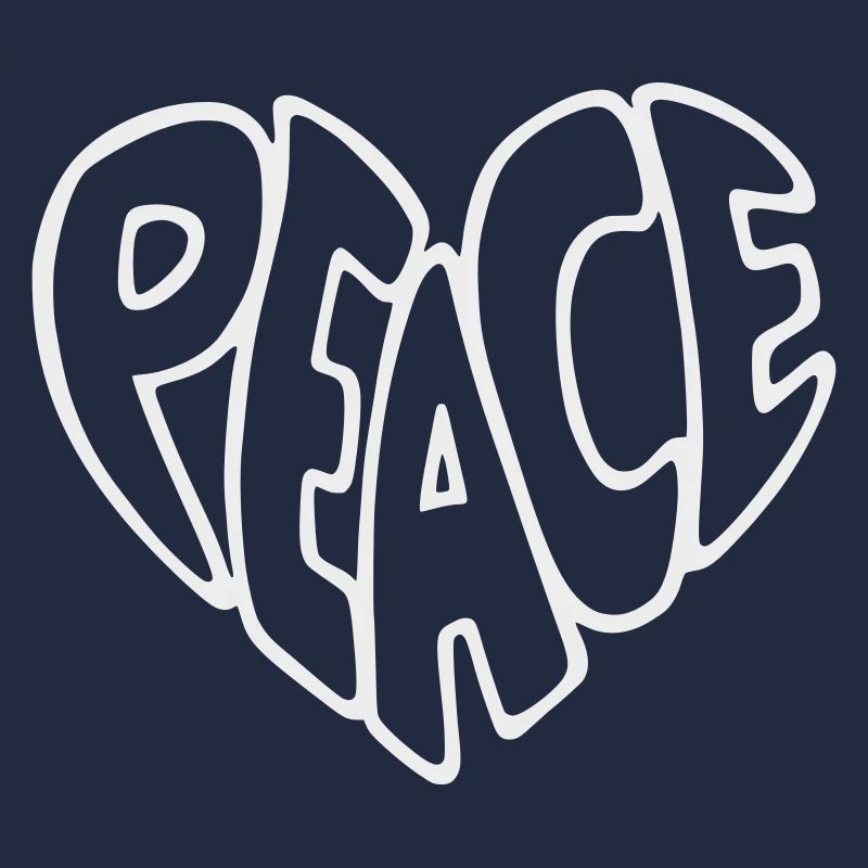 Peace Bubble Font Graphic
