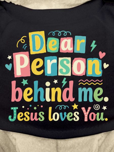 Jésus t’aime, message positif