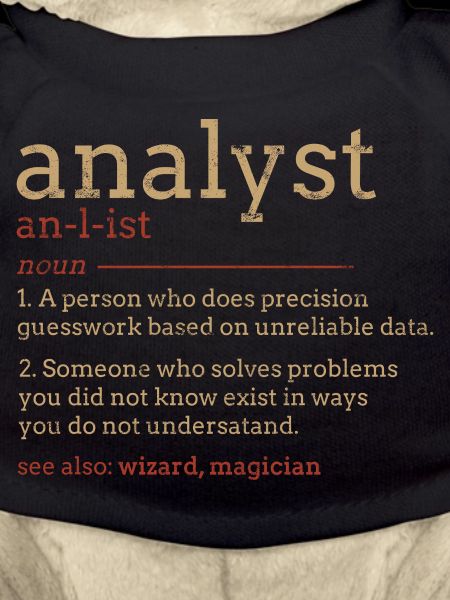 Typographie du plan d’analyste