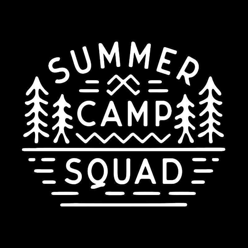 Summer camp squad camping group matching 