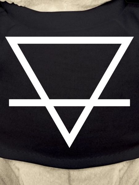 Geometric Triangle with line design