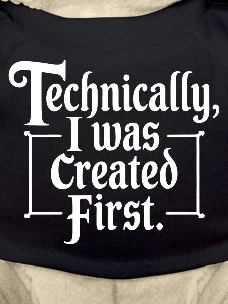 Technically I Was Created First