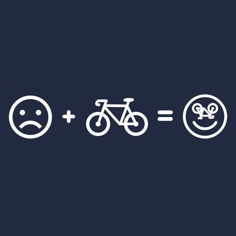 Cadeau de vélo smiley heureux