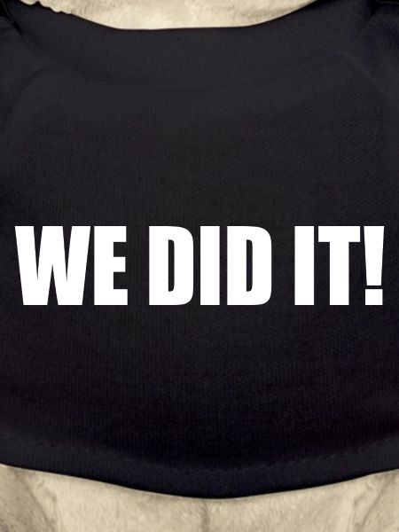 We did it
