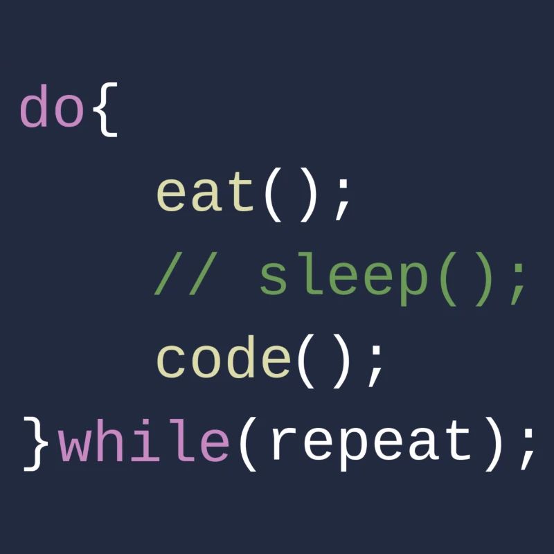 Eat Sleep Code Repeat - Code Design