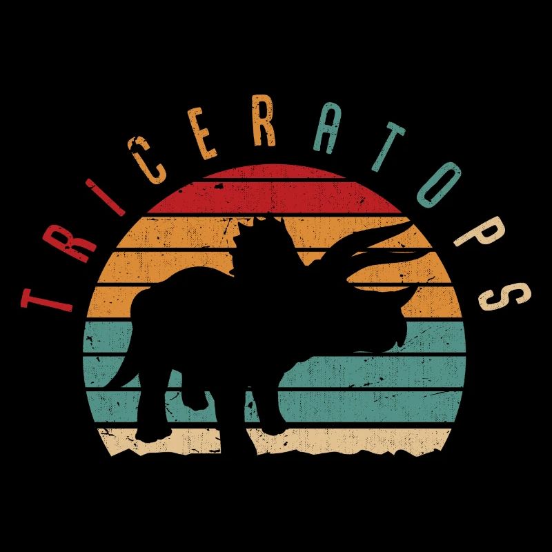 Cooler Dinosaurier Jungen Vintage Triceratops