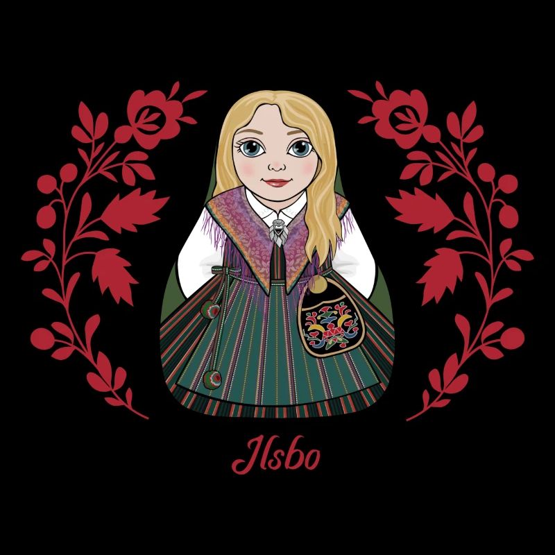 Ilsbostinta mit Blumen.