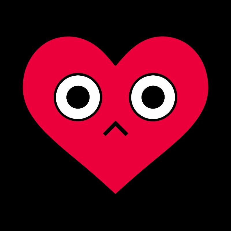 Rotes Herz Gesicht Valentinstag Liebe