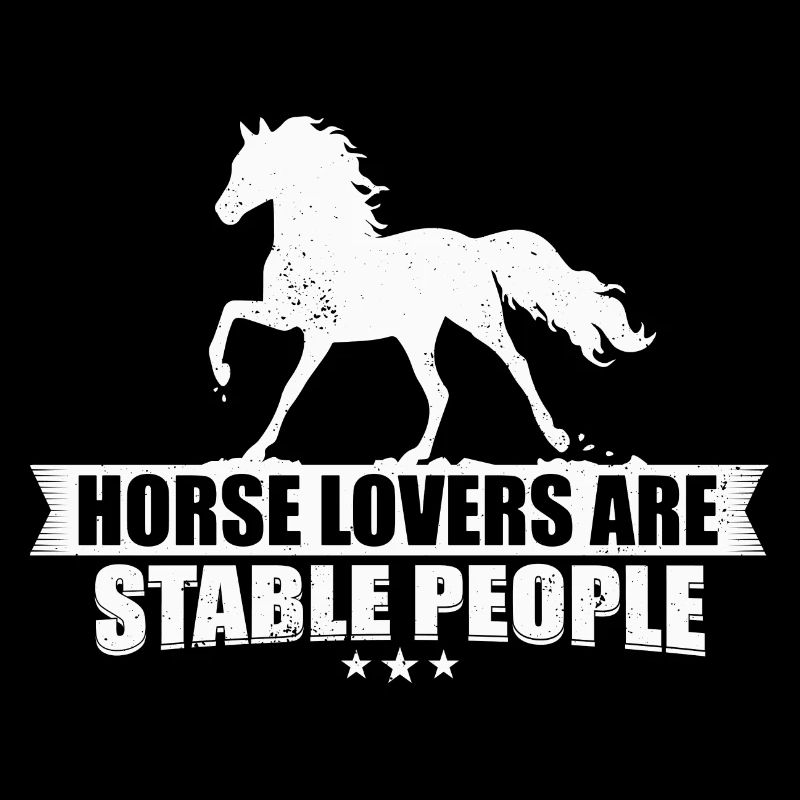 Les amateurs de chevaux sont des gens stables