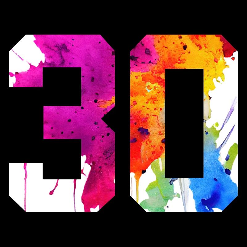 NUMMER 30 JAHRE ALT 30. GEBURTSTAG