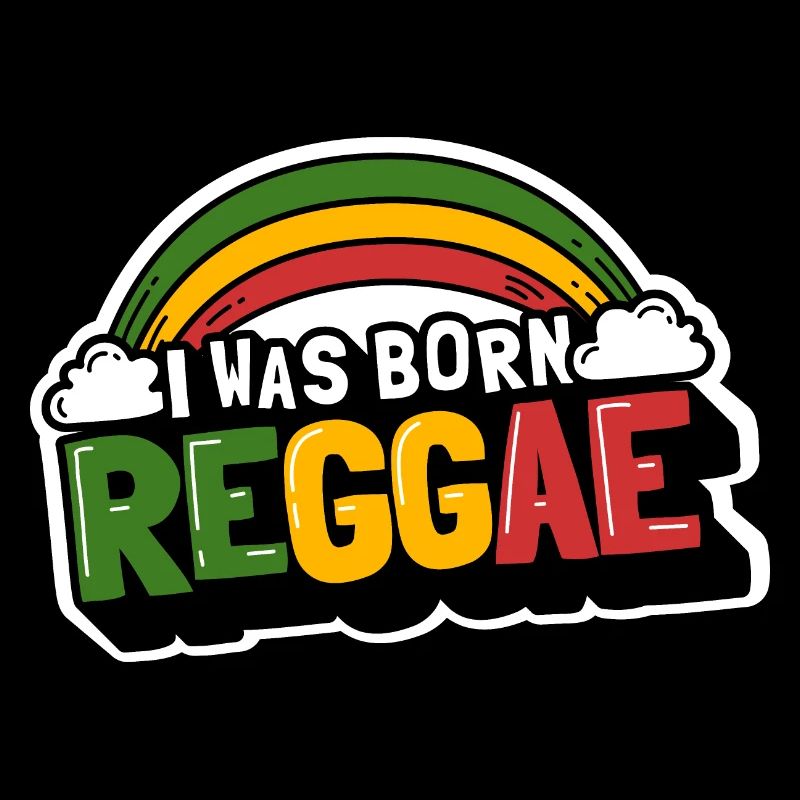 Niedlicher Reggae Regenbogen, I Was Born Reggae