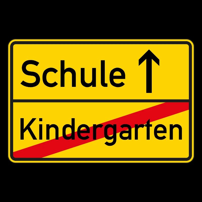 Ortsschild Kindergarten - Schule