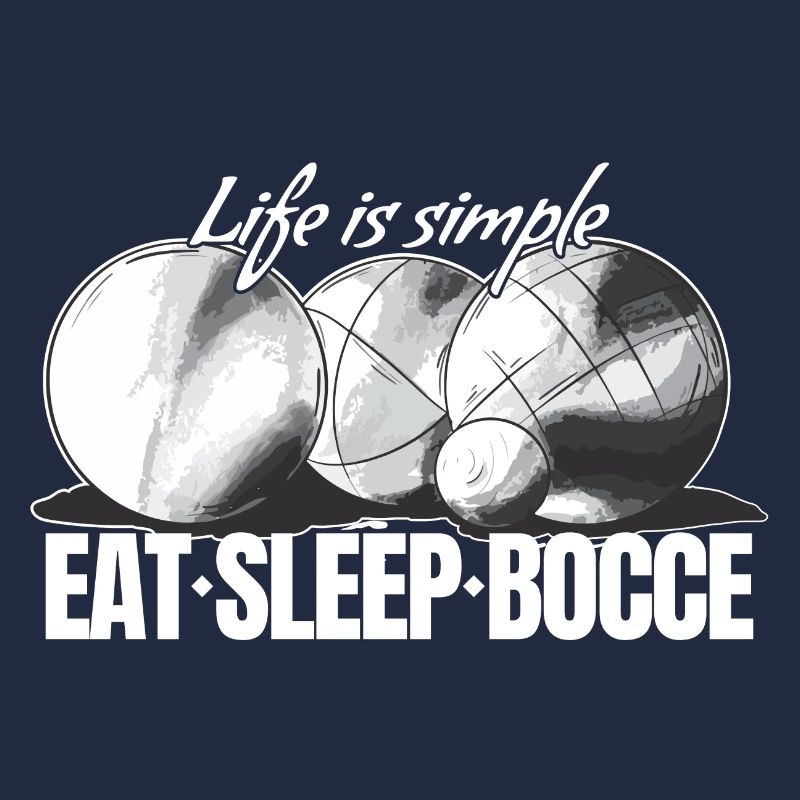 Eat Sleep Bocce Ball Set mit Jack Bocci Game