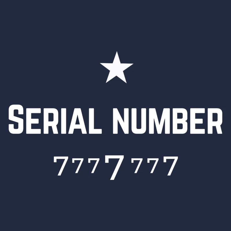 Seriennummer 7777777 (Stern)