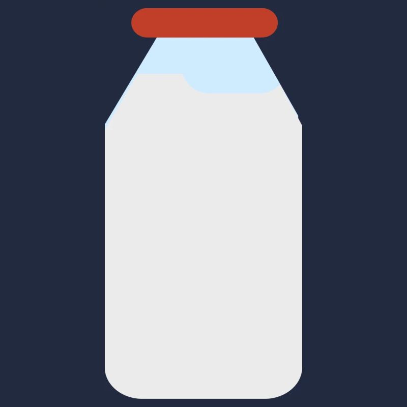 Milchflasche, Milchdesign