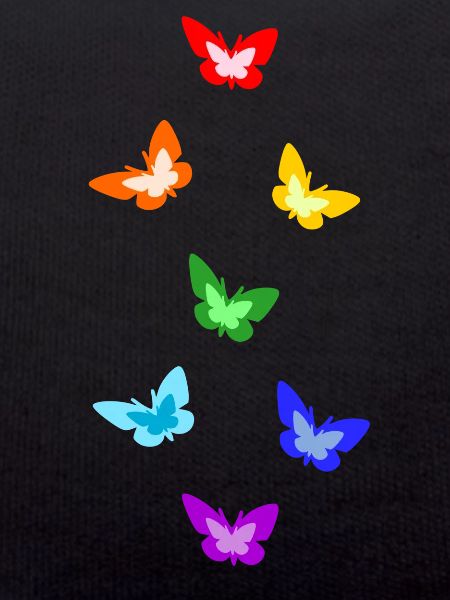 rainbow butterflies; Rainbow butterflies