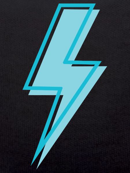 Sky blue lightning