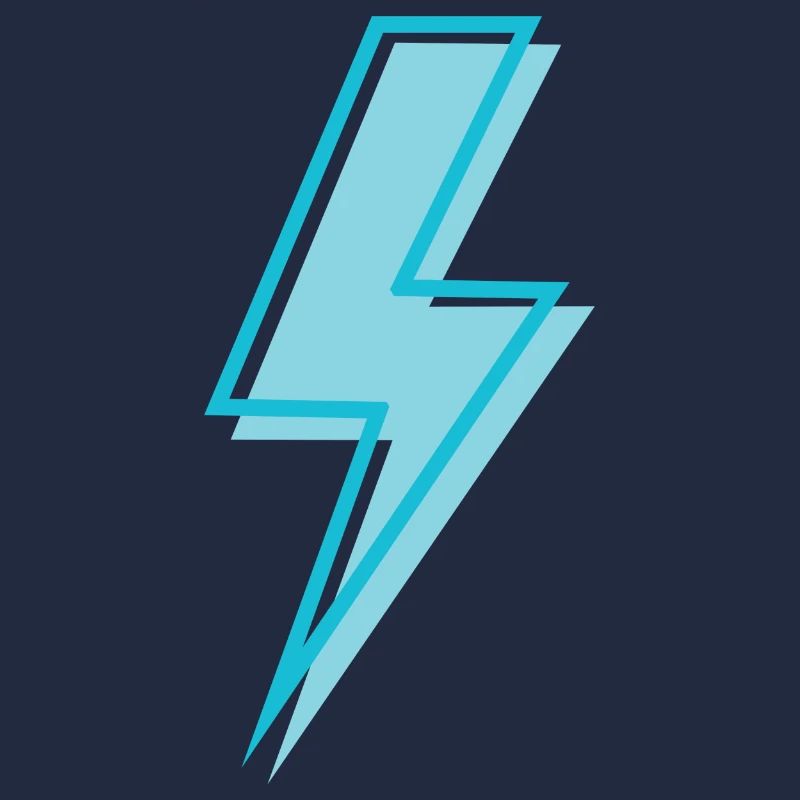 Sky blue lightning