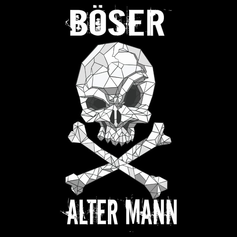 Böser Alter Mann Totenkopf