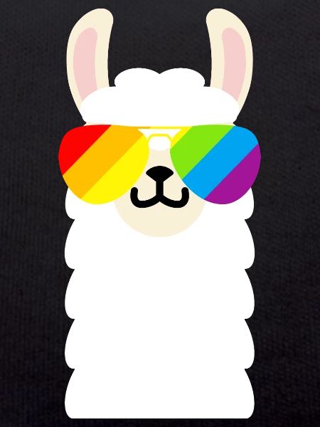 Rainbow Sunglasses Llama