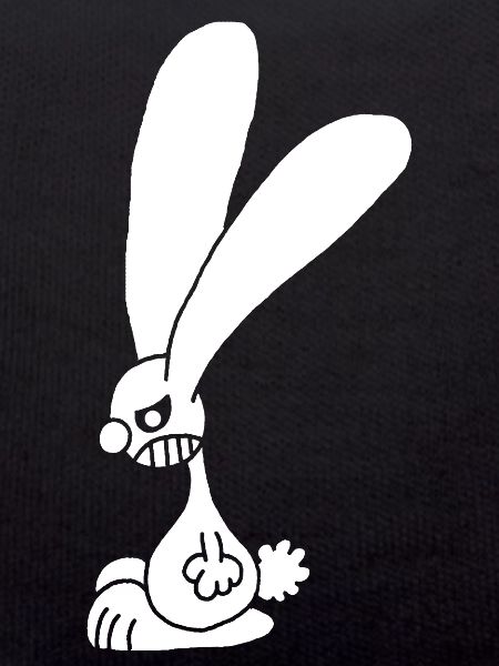 Grumpy White Rabbit