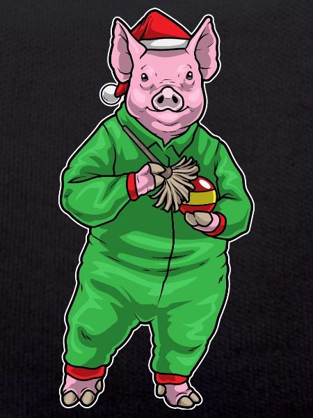 Nettoyant de Noël pour cochon