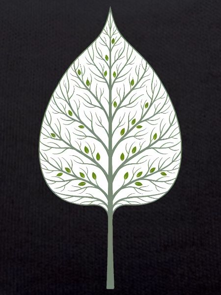 Hidden tree in the leaf