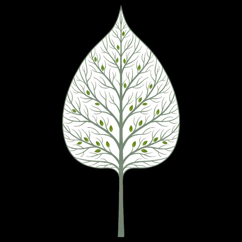 Hidden tree in the leaf
