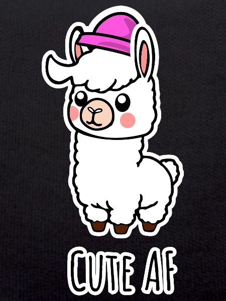 Bébé lama ou alpaga adorable