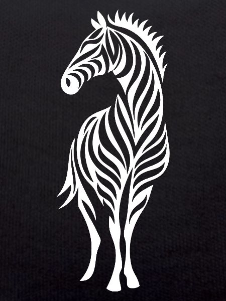 Zebra Linienkunst Silhouette