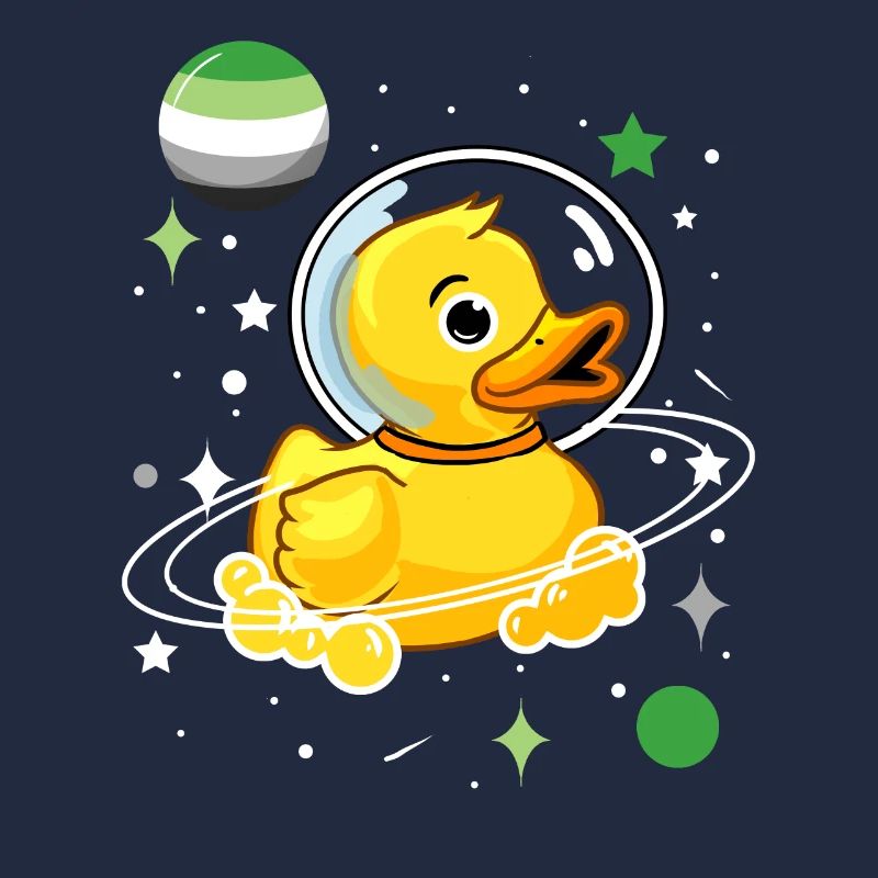 Canard Astronaute Aromantic Pride