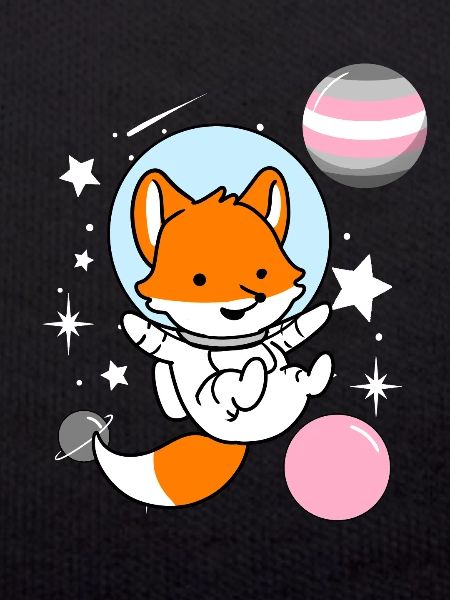 Fox Astronaut Demigirl Pride