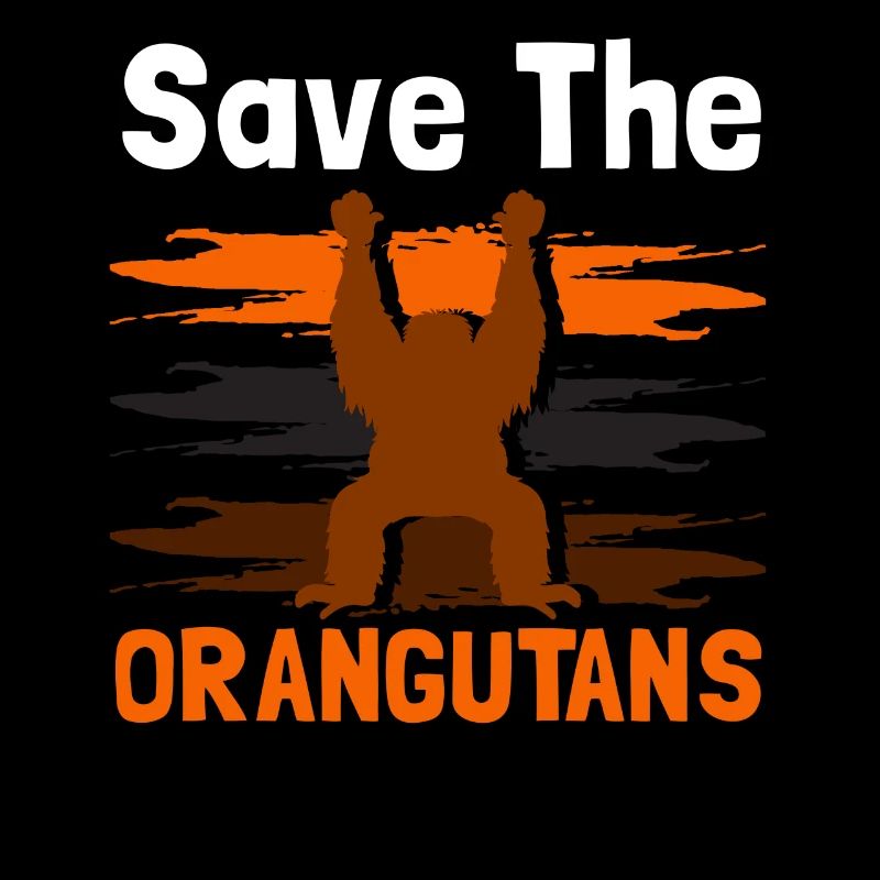 Save the Orangutans Endangered Animals for Men