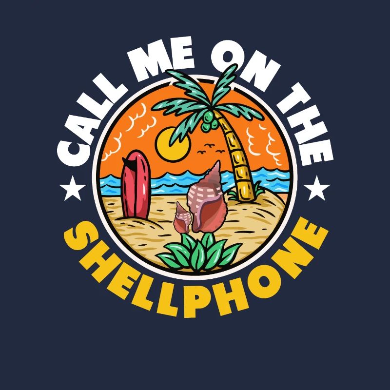 Call Me On The Shellphone Beach Vacation Men
