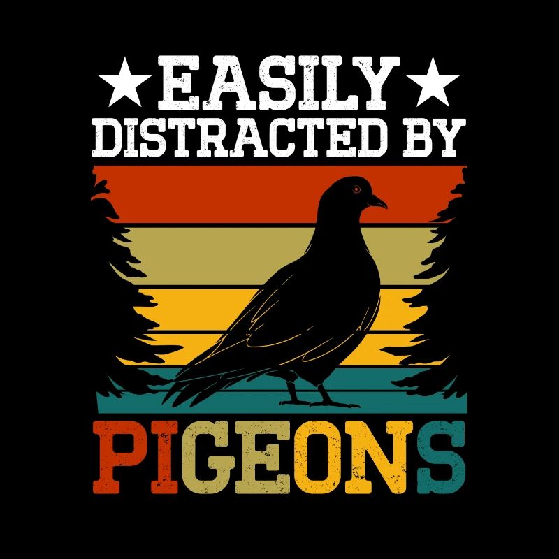 Facilement distrait par les pigeons Leicht Ablenkbar