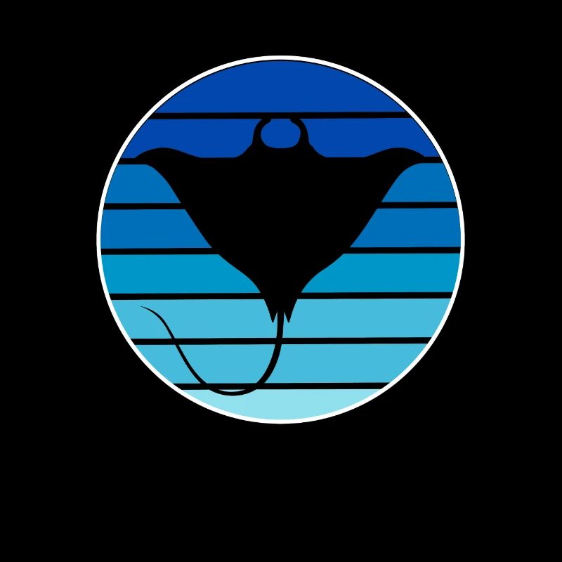 Stingray, Manta Blue, Sunset, Ocean